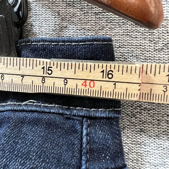 Riders By Lee Jeans Women 10P Blue Dark Wash Tapered Mid Rise Denim - Picture 6 of 14